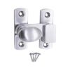 Oval Cupboard Latch Satin Chrome