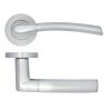 Zoo Hardware Andorra lever on rose - Satin Chrome