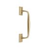 Heritage Brass Door Pull Handle Cranked Design 10" Satin Brass Finish