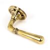 Aged Brass Newbury Lever on Rose Set - Unsprung