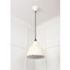 White Gloss Brindley Pendant in Teasel