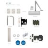 Zoo Hardware Fire Door Pack - FDP-A11-30/60 - Corridor - Locking - Architectural Version - Inc ZDC0024S
