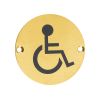 Zoo Hardware Sex Symbol - Disabled - 76mm dia - PVD Satin Brass