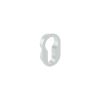 Forme Concealed Rose Euro Escutcheons Round - Satin Chrome (Pair)