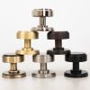 Millhouse Brass Boulton Brass Stepped Mortice Knob on Concealed Fix Rose - Antique Brass
