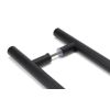 Matt Black SS (316) 1.2m T Bar Handle B2B Fix 32mm Ø