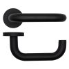 Zoo Hardware Maggiore Lever on Round Rose - Black