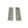 Satin Marine SS (316) 250mm Plain Rectangular Pull - Privacy Set