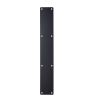 Zoo Hardware Finger Plate - Blank (Rounded Corner) 75mm x 475mm - Powder Coated Matt Black