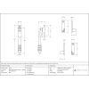 Burnished Brass Night-Vent Locking Reeded Fastener