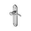 Heritage Brass Door Handle Lever Latch Verona Small Design Polished Chrome finish