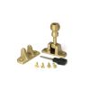 Satin Brass Beehive Brighton Fastener (Radiused)