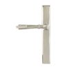 Polished Nickel Reeded Slimline Lever Latch Set
