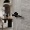 Senza Pari Darrio Door Handle Pack (3 Lever Lock Set - 2.5" CE Sashlock, 3" Fire Rated Hinges x3) - Matt Black