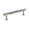 Millhouse Brass Eiffel Knurled T-Bar Cabinet Pull Handle 128mm - Satin Nickel