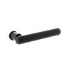 Millhouse Brass Stephenson Lever Door Handle on Concealed Round Rose - Matt Black (Pair)
