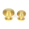 Polished Brass Beehive Cabinet Knob 30mm