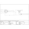 Burnished Brass Newbury Lever on Rose Set (Plain) - Unsprung