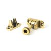 Aged Brass Brompton Brighton Fastener (Radiused)