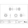 Satin Chrome Heavy Beehive Mortice/Rim Knob Set