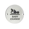 Zoo Hardware Baby Change - 76mm dia - Satin Stainless