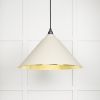 Hammered Brass Hockley Pendant in Teasel
