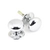 Polished Chrome 49mm Mushroom Mortice/Rim Knob Set