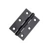 NON CE Mild Steel Butt Hinges - Matt Black