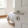 Complete Venice Door Handle Pack - Sashlock - Satin Nickel - 76mm / 4-inch Hinges - JE-F8A8-SN