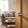 Complete Gio Door Handle Pack - Heavy Duty Latch - Polished Chrome - 64mm / 3-inch Hinges - JE-E20B-PC