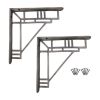 Art Deco Shelf Bracket Pewter (Sold in Pairs)