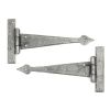 Pewter 9" Arrow Head T Hinge (pair)