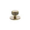 Millhouse Brass Battersea Linear Round Cabinet Knob Handle on Backplate - Antique Brass