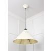 Smooth Brass Hockley Pendant in Teasel