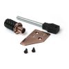 Polished Bronze Key-Flush Sash Stop