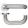 Zoo Hardware 22mm Return to Door Lever on Round Rose - Satin Stainless