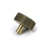 Aged Brass Brompton Cabinet Knob - 38mm (No rose)