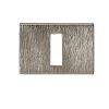 Tupai Rapido RetaLine/VersaLine Key Escutcheons on Long Rose - Titanium (Pair)