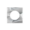 Zoo Hardware Spare Frattura Lever Square Rose Pack - Satin Chrome
