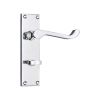 Victorian Scroll Bathroom Lever Handle 150mm Polished Chrome