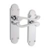 Oakley Lever on Backplate Latch Polished Chrome