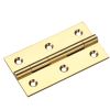Zoo Hardware Solid drawn brass butt hinge - 75 x 41 x 2mm - Polished Brass