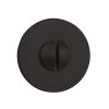 Tupai Rapido 5S Line WC Turn on 5mm Slimline Round Rose (bolt through fixing only) - Pearl Black