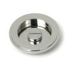 Polished Marine SS (316) 75mm Art Deco Round Pull - Privacy Set