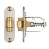 Zoo Hardware Adjustable Roller Latch, Radiused Forend and Strikeplate, SSS Finish - Satin Stainless