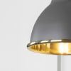 Smooth Brass Brindley Wall Light in Bluff