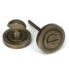 Burnished Brass Round Thumbturn Set (Plain)