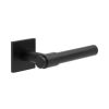 CR-103 Black Unsprung Square Rose Door Handle - By Frelan Hardware - CR-103B2MB