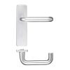 Zoo Hardware Return to Door Lever on Latch Backplate - Satin