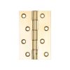 Double Phosphor Bronze Washered Hinge 102x67x3.5mm Polished Brass - By Frelan Hardware - J7012PB